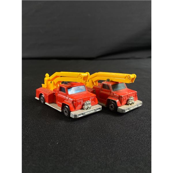 2 1977 Lesney Matchbox Snorkel Fire Engine #13