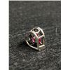 Image 2 : Sterling Silver w/ Ruby + Tiny Diamonds Heart Pendant