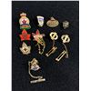 Image 1 : Nice Collection of Vintage Sterling Silver Gold Filled Pendants, Pins, Stick Pin
