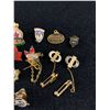 Image 2 : Nice Collection of Vintage Sterling Silver Gold Filled Pendants, Pins, Stick Pin