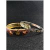 Image 2 : 4 Bangles Wrist Sizes, Some Hinged + Stones Inlaid
