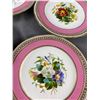 Image 2 : 6 Pink Plates 19th Century