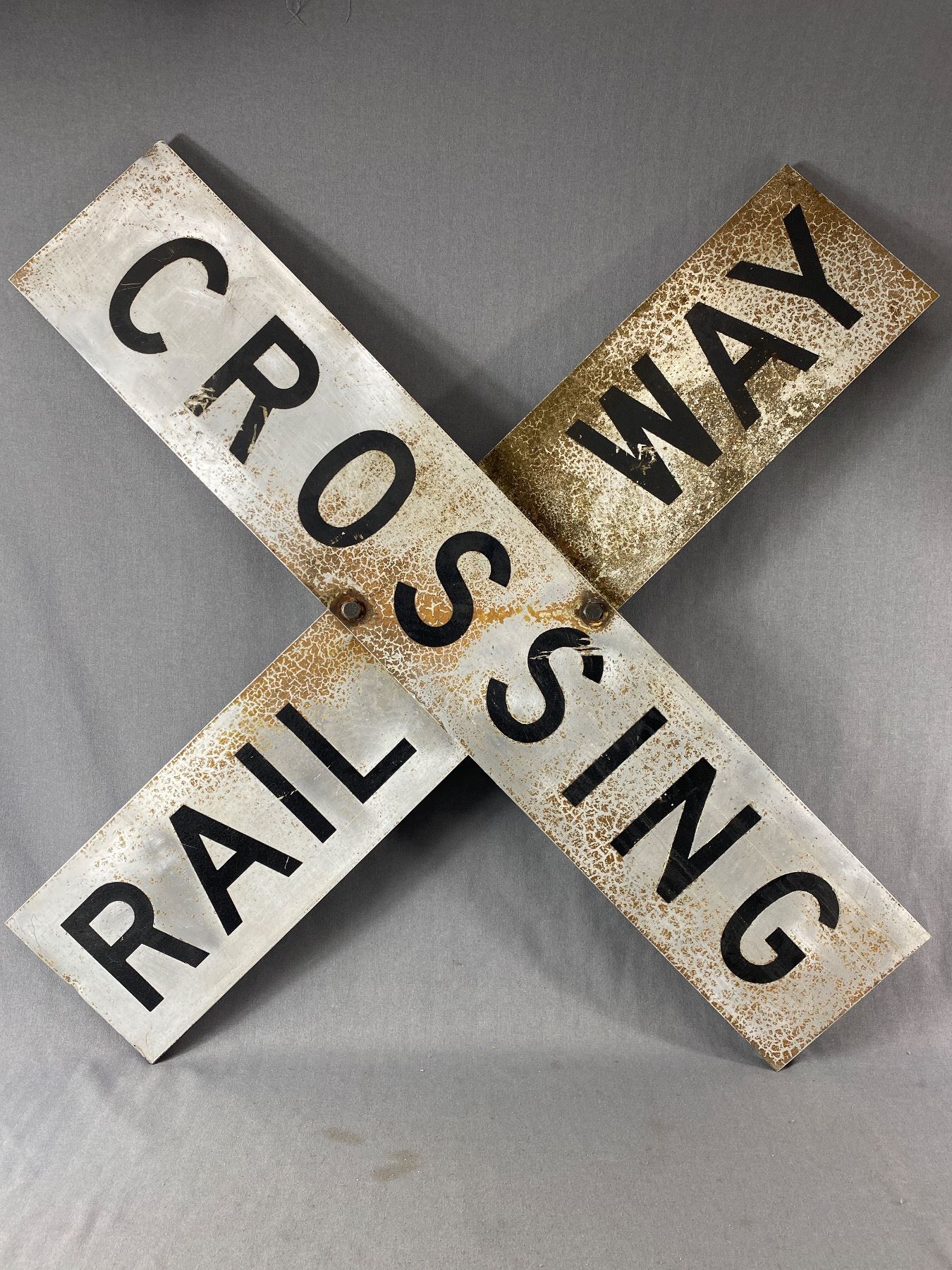 Custom Made Rail Way Crossing Metal Sign. NO SHIPPING. Each Panel Is ...