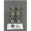 Image 1 : Pair of Vintage Rhinestones Dangle Earrings