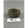Image 2 : Vintage Various Colours Stones Hinged Bangle Bracelet