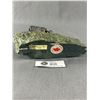 Image 2 : Decorative BC Jade Piece w/ Pyrite & Pewter Miner Approx. 7" Long