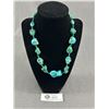 Image 1 : Chunky Stones & Skull Beaded Necklace. Approx. 16"L