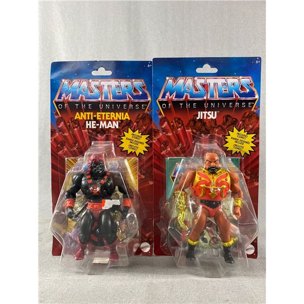 2 Masters Of The Universe Anti-Eternia Action Figures - He-Man & Jitsu. NIB