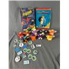 Image 1 : Lot Of McDonald's Furby Toys, Vernon/Lumby Button Pins, Sealed Spider-Man Adventure Set & More