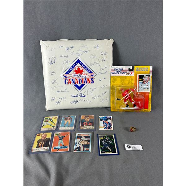 Sports Collector Lot - 1989 Vancouver Canadians Baseball Signed Cushion, Sports Cards, Montreal Cana