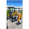 Image 2 : YELLOW ENCLOSED MIVA CRAWLER EXCAVATOR VA13C GAS POWERED RIDE ON MINI EXCAVATOR WITH A 15.5"W