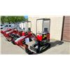 Image 2 : RED MIVA CRAWLER EXCAVATOR VA13 GAS POWERED RIDE ON MINI EXCAVATOR WITH A 15.5" BUCKET & KEYS