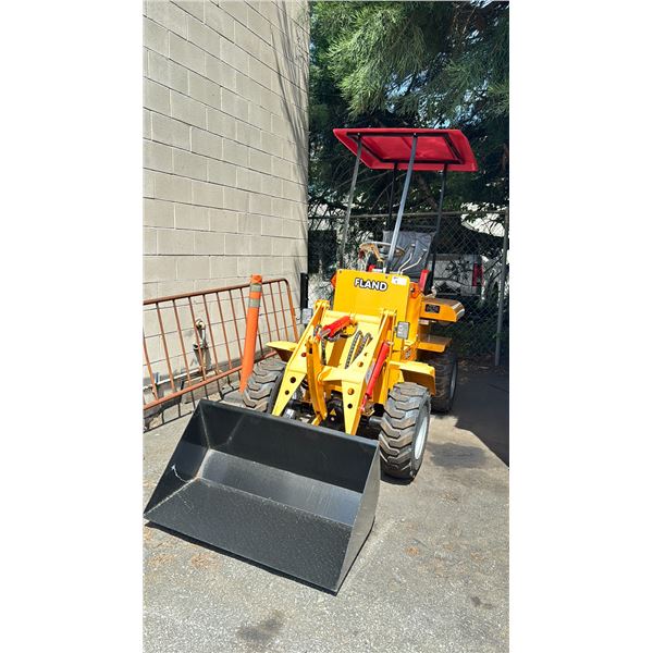 FLAND FL45 13HP 45 CUBIC METER BUCKET CAPACITY GAS RIDE ON WHEEL LOADER WITH KEYS
