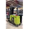 Image 2 : CLARK ESX20 4 STAGE 2200 LBS CAPACITY 600MM MAST HEIGHT 24V ELECTRIC SIDE STAND DOCK TRUCK