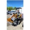 Image 2 : YELLOW MIVA CRAWLER EXCAVATOR VA15 GAS POWERED RIDE ON MINI EXCAVATOR WITH A 15.5"W BUCKET & KEYS