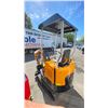 Image 3 : YELLOW MIVA CRAWLER EXCAVATOR VA15 GAS POWERED RIDE ON MINI EXCAVATOR WITH A 15.5"W BUCKET & KEYS