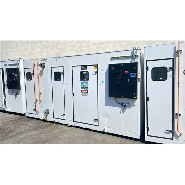*H/T S* 20' WHITE INSULATED MAGNETEK 15 HP INDUSTRIAL ELECTRIC AIR HANDLER IN ENCLOSURE WITH