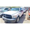 Image 1 : *R* 2013 DODGE RAM 1500, 4DR CREW CAB, WHITE 4.7L, GAS, 4X4 FLEX FUEL, AUTOMATIC, VIN