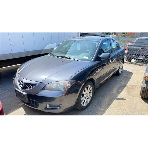 *R* 2007 MAZDA 3, 4DR SEDAN, GREY, VIN JM1BK32F471614401,