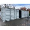 Image 2 : *H/T S* BEIGE 40' 52,910 MAX CAPACITY INDUSTRIAL TRANSPORT CONTAINER WITH 4 DUAL SWING SIDE DOORS