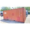 Image 2 : *H/T S* RED  20FT 67,200 MAX CAPACITY INDUSTRIAL TRANSPORT CONTAINER, DUAL SWING REAR DOORS