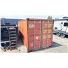 Image 3 : *H/T S* RED  20FT 67,200 MAX CAPACITY INDUSTRIAL TRANSPORT CONTAINER, DUAL SWING REAR DOORS