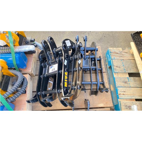 TWO MIVA INDUSTRIAL GRABBER ATTACHMENTS