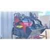 Image 2 : RED EGN EG380T GAS POWERED SKID STEER LOADER WITH TRACK & KEYS
