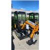 Image 2 : YELLOW ENCLOSED MIVA CRAWLER EXCAVATOR VA13C GAS POWERED RIDE ON MINI EXCAVATOR WITH A 15.5"W
