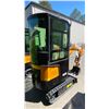 Image 3 : YELLOW ENCLOSED MIVA CRAWLER EXCAVATOR VA13C GAS POWERED RIDE ON MINI EXCAVATOR WITH A 15.5"W