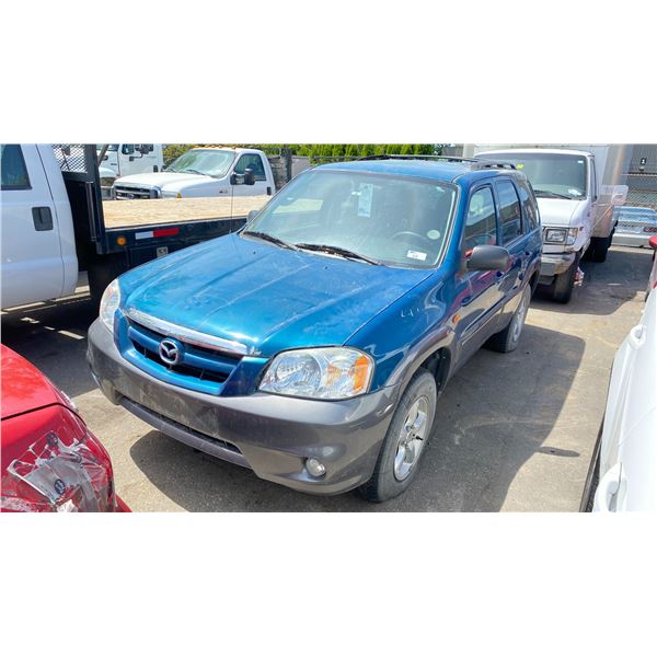*TOW* *R* 2005 MAZDA TRIBUTE, 4DR SDN, GREEN, VIN 4F2YZ02Z15KM10340,