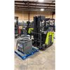 Image 3 : CLARK ESX20 4 STAGE 2200 LBS CAPACITY 600MM MAST HEIGHT 24V ELECTRIC SIDE STAND DOCK TRUCK