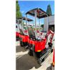 Image 4 : RED MIVA CRAWLER EXCAVATOR VA13 GAS POWERED RIDE ON MINI EXCAVATOR WITH A 15.5" BUCKET & KEYS