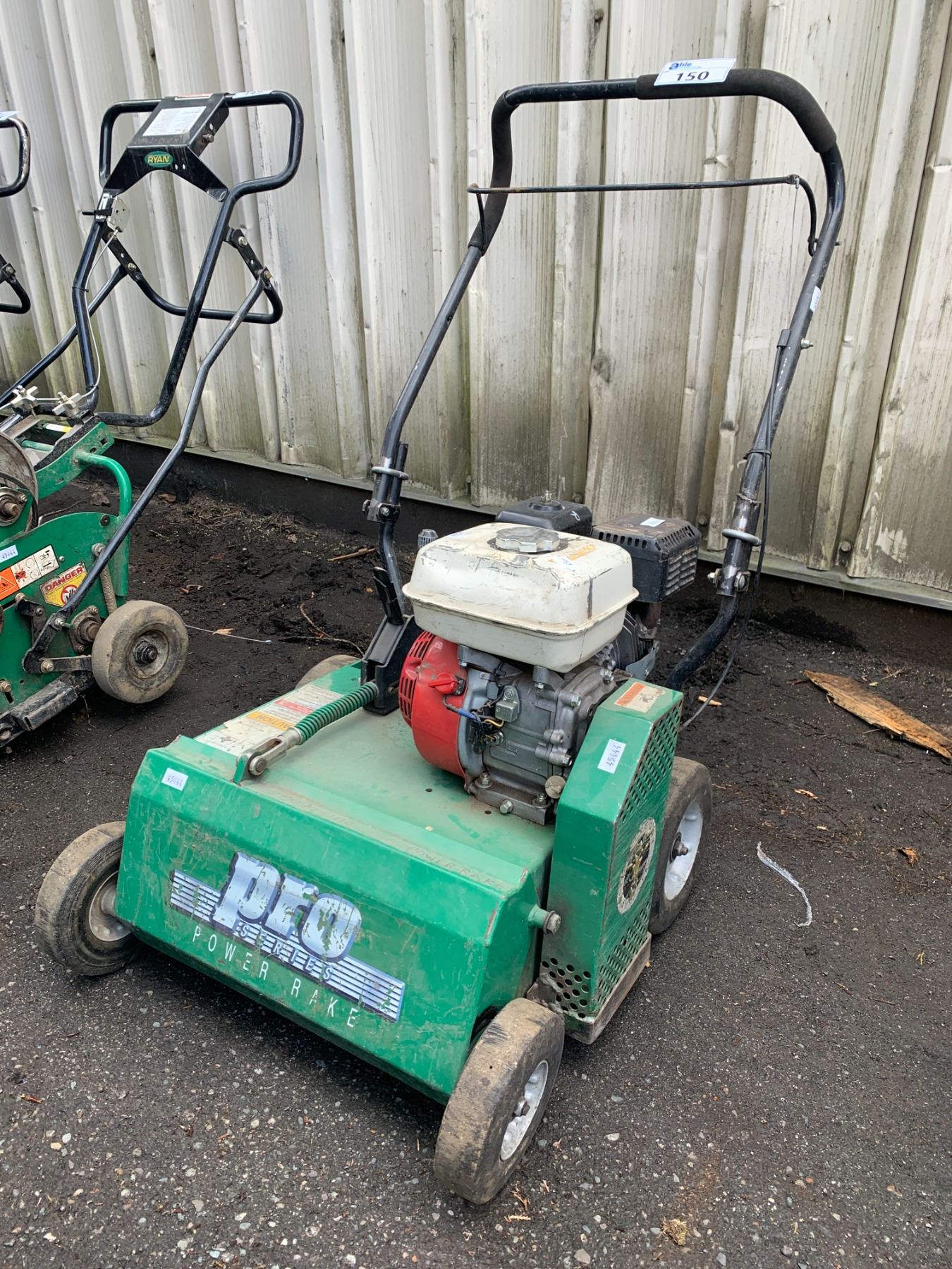 Gas Rake GREEN PRO SERIES WALK BEHIND GAS POWERED INDUSTRIAL POWER RAKE - Able ...
