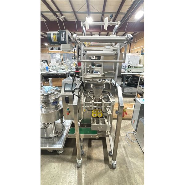 STAINLESS STEEL COMMERCIAL VERTICAL / HORIZONTAL PACKAGE SEALING SYSTEM WITH COUNTER, FEEDER