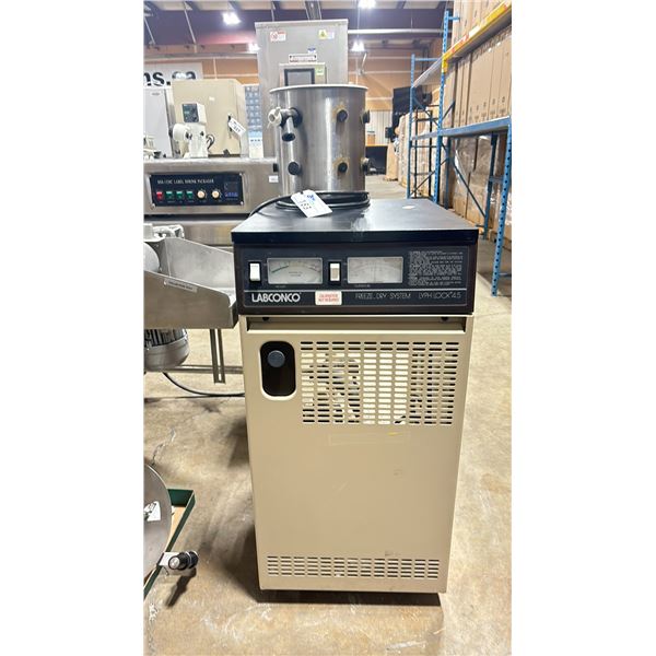 LABCONCO LYPH LOCK 4.5 COMMERCIAL LABORATORY FREEZE DRY SYSTEM