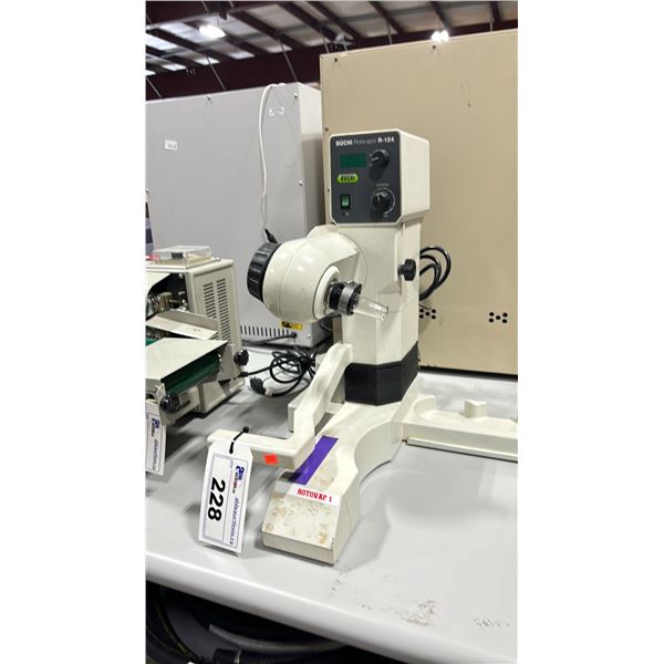 B'U'CHI ROTOVAPOR R-124 COMMERCIAL LABORATORY DIGITAL ELECTRIC ROTOVAP MACHINE WITH POWER CABLE
