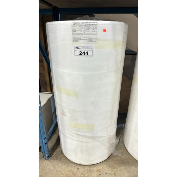 STACK OF 4 ROLLS OF MEDLONG SSS .26M WIDTH 95M LENGTH WHITE COMMERCIAL LINING FABRIC