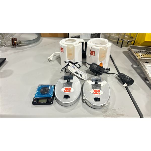 2 OP ELECTRIC TABLE TOP WATER BATHS, 2 OP ELECTRIC COMMERCIAL LABORATORY TEST TUBE AGITATORS, &