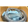 Image 2 : BOX OF ASSORTED LABORATORY GLASSWARE FILTERING FLASKS & HOSES
