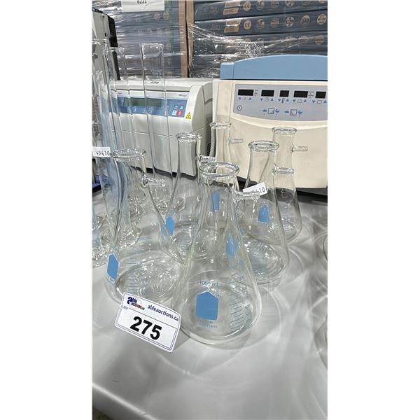 6 PYREX COMMERCIAL LABORATORY GLASSWARE FILTER FLASKS