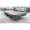Image 2 : *R* 1992 TRAIL KING FLAT DECK TRAILER HEAVY, BLACK, VIN 2BGB08305NM081851,