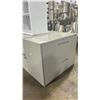 Image 1 : GREY 2 DRAWER LATERAL STORAGE CABINET WITH CONTENTS  * NO KEY *