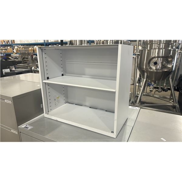WHITE STEELCASE ( RBC15302A ) 30"W 2 TIER BOOKCASE
