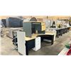 Image 1 : MAPLE TOP U SHAPED 2 DRAWER DESK ( 85"W X 42"D X 29.5"H ), MAPLE TOP RECTANGLE 2 DRAWER DESK