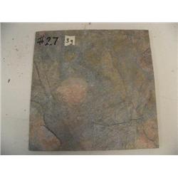 #27-Crate of tile - Slate - Gold galaxy - 12x12 - 480 square feet - approx. retail value $1,622.40 (