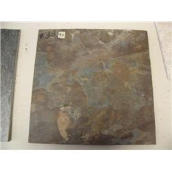 #33-Crate of tile - Slate - Autumn gold - 18x18 - 213 square feet - approx. retail value $928.68 (12