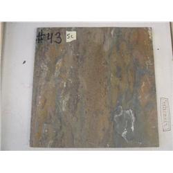 #43-Crate of tile- Slate - Autumn gold - 12x12 - 480 square feet - approx. retail value $1,891.20 (1