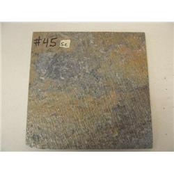 #45-Crate of tile - Slate - Desert gold - 12x12 - 480 square feet - approx. retail value $1,622.40 (