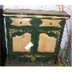 Small, heavy 2-drawer, 2-door kitchen cabinet- 31-1/2 x 7-3/4 x 31-1/2, rf. 536 (4)